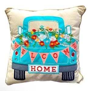 New Member's Mark Decorative Indoor Accent Throw Pillow, 18"x18" -Welcome Home
